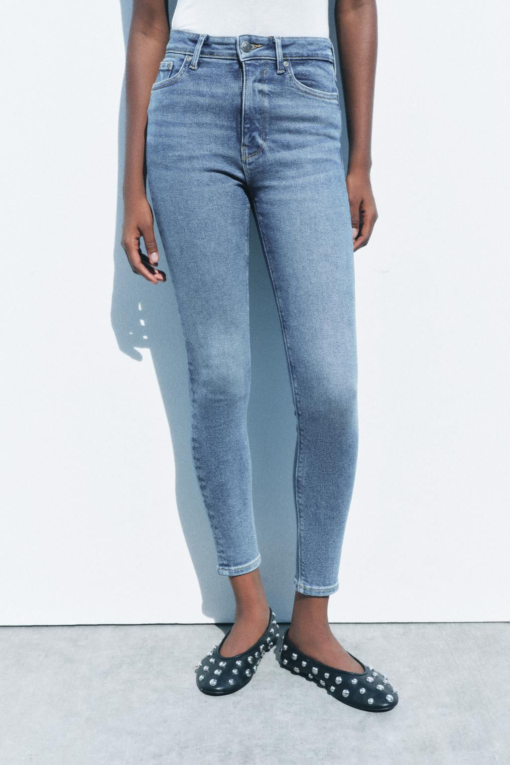 ZW COLLECTION SKINNY HIGH-WAIST JEANS - Zara фото 25