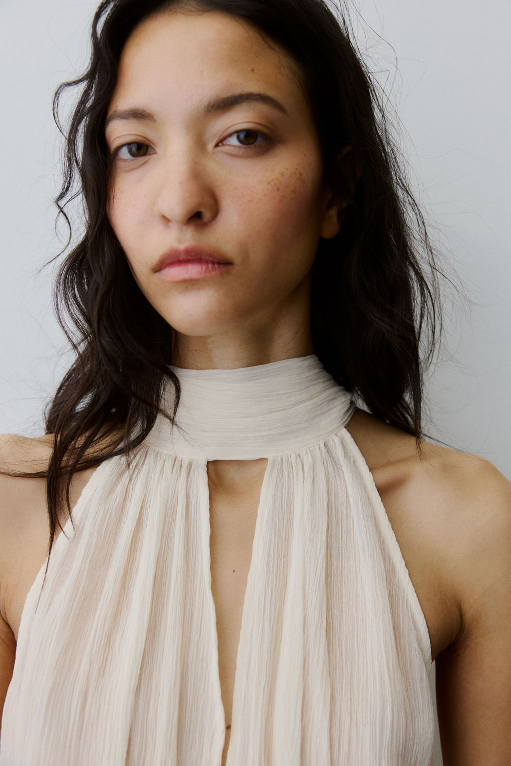 Top de gasa con cuello fular - H&m фото 4