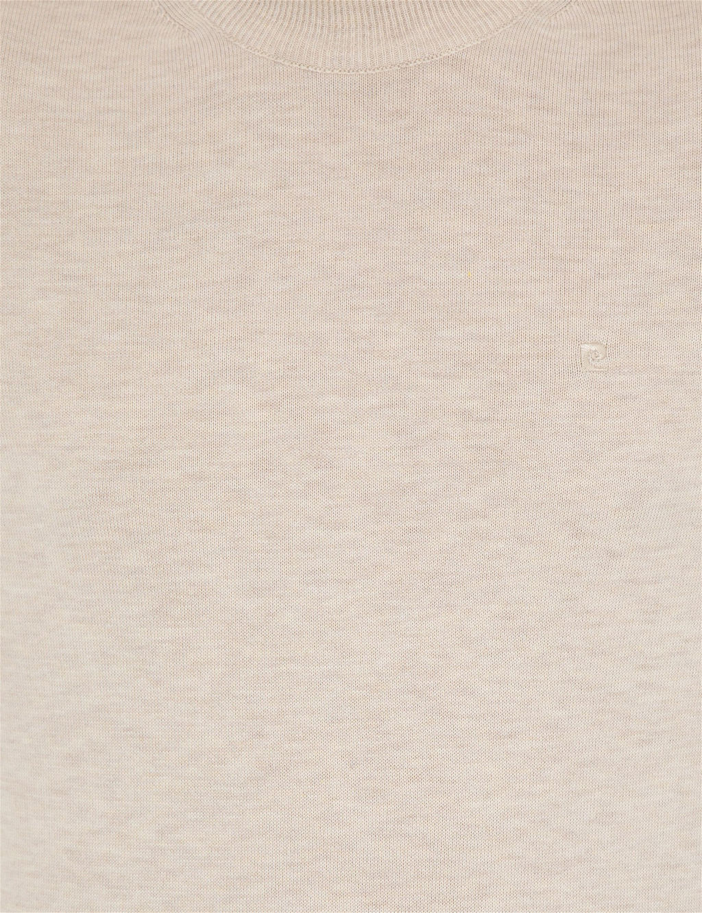 Krem Melanj Slim Fit Yar_m Bal_k__ Yaka Basic Triko Kazak - Pierre cardin фото 6
