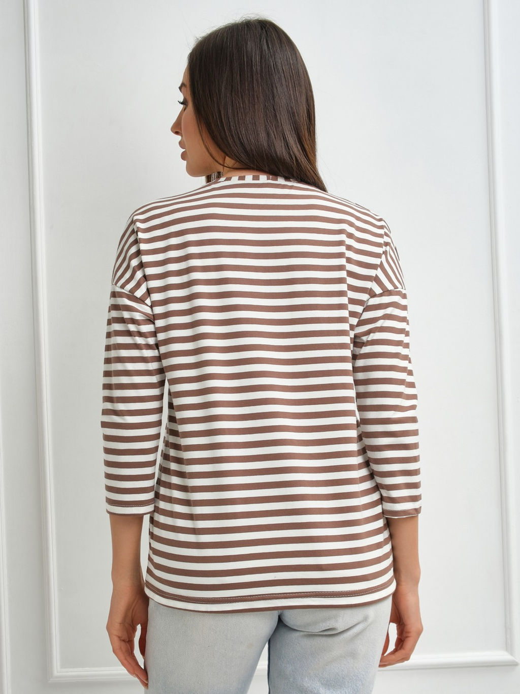 Лонгслив Николь Хлопок 95%, лайкра 5% тельняшка - Ивассорти фото 21