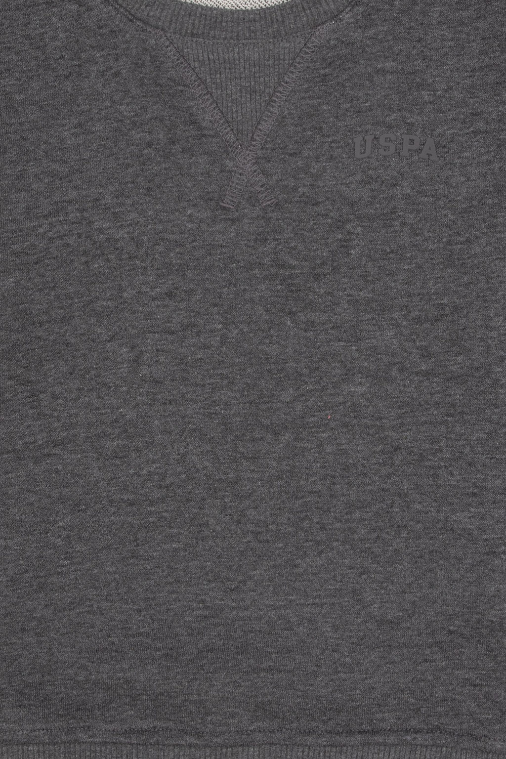 Erkek _ocuk Antrasit Melanj Bisiklet Yaka Basic Sweatshirt - U.s. polo assn фото 3