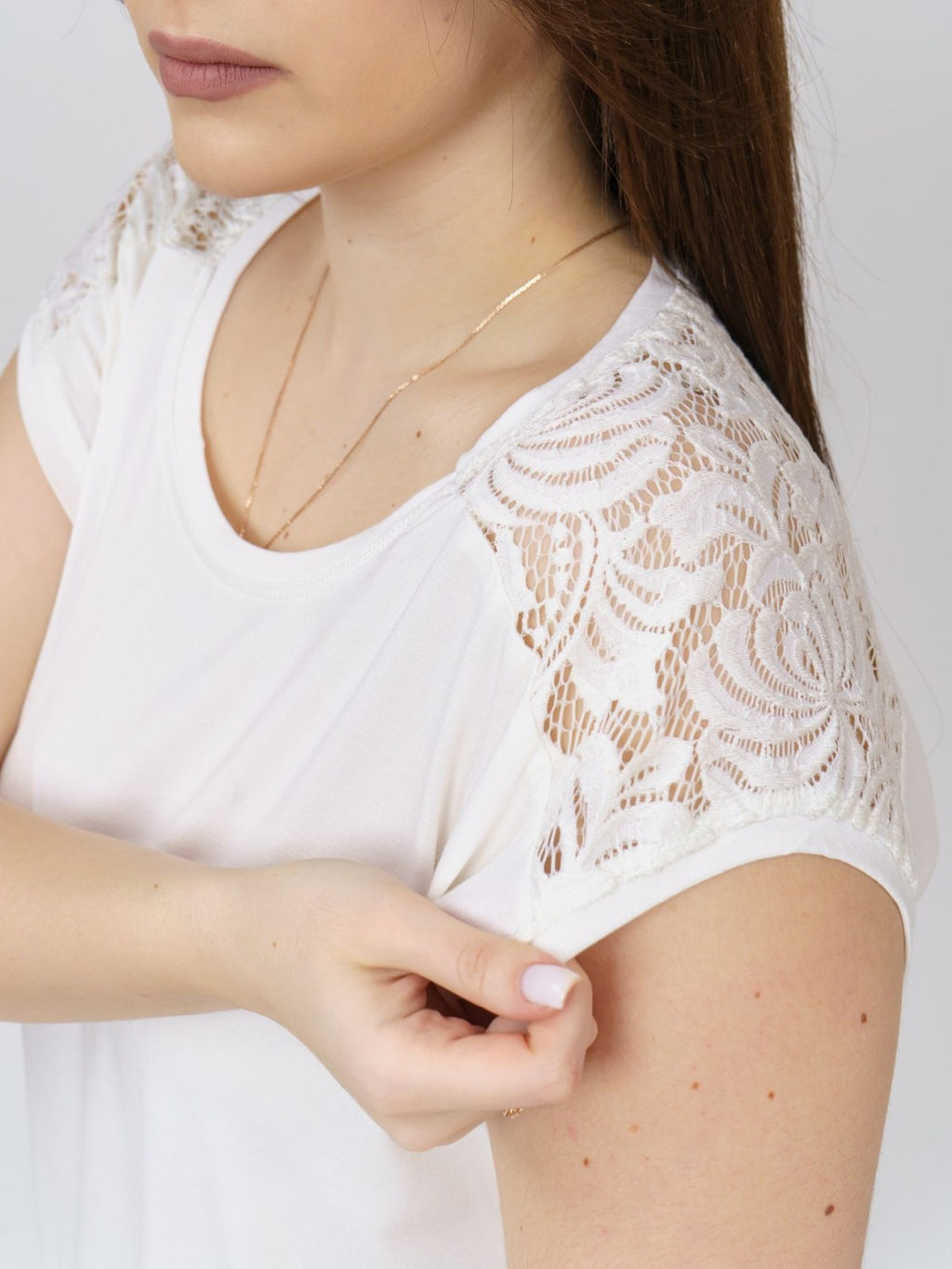 Футболка Кимоно-кружево Вискоза 95%, лайкра 5% - Ивассорти фото 9