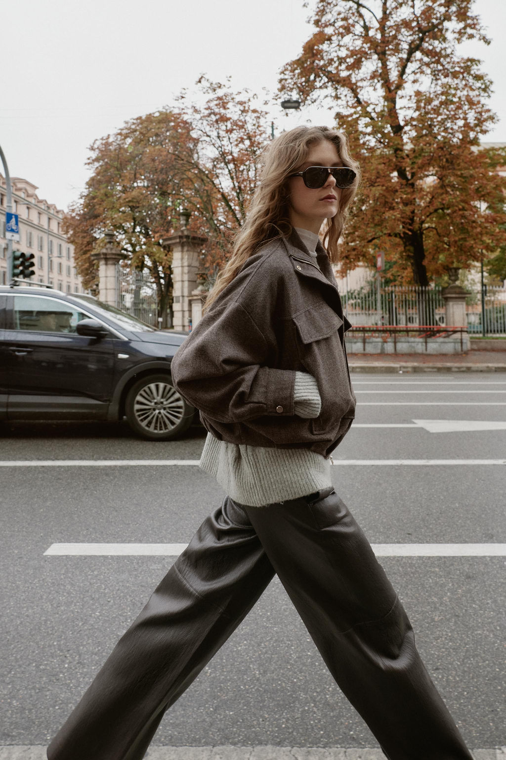 HERRINGBONE BALLOON BOMBER JACKET - Zara фото 9