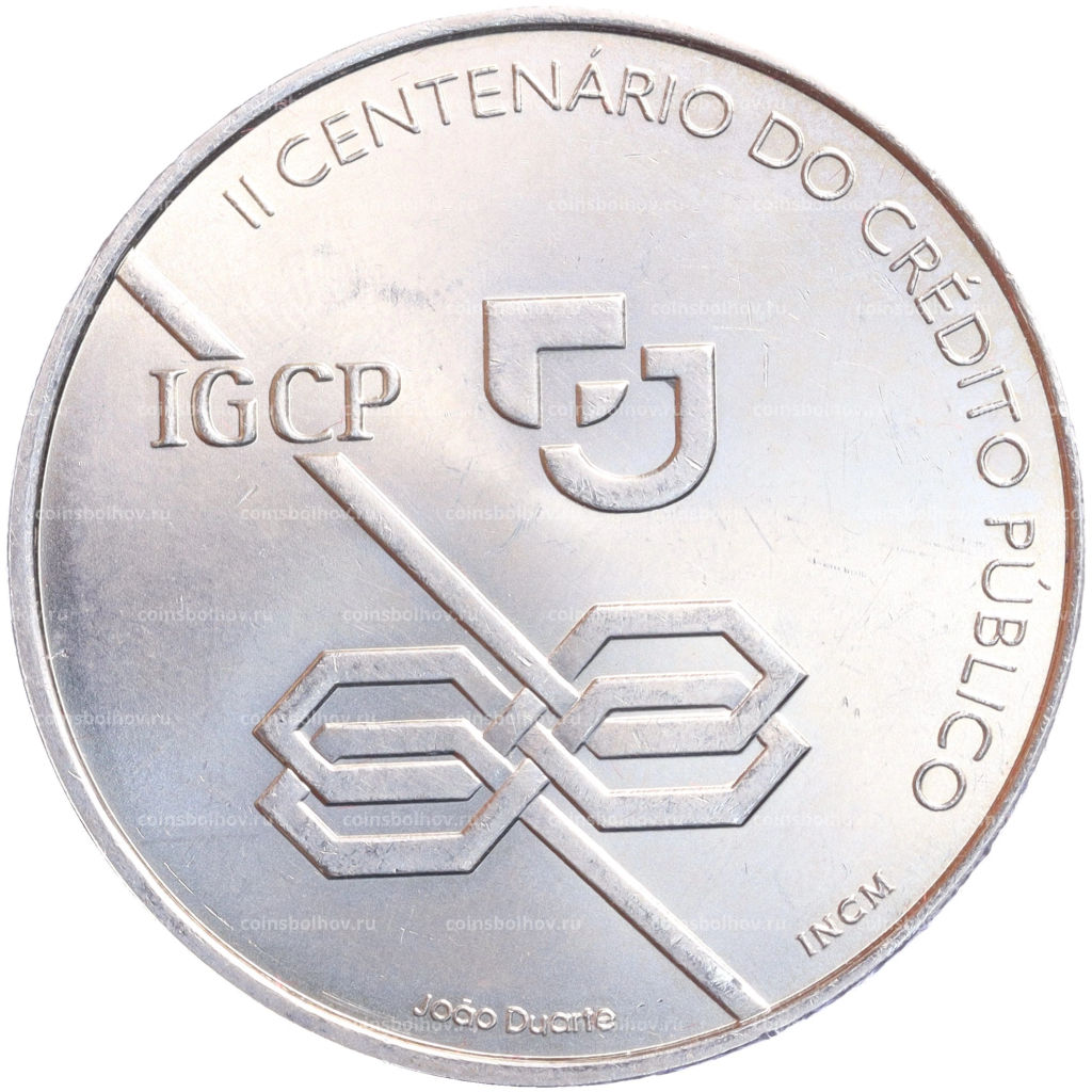 Монета 1000 эскудо 1997 года Португалия 200 лет Государственному кредитованию