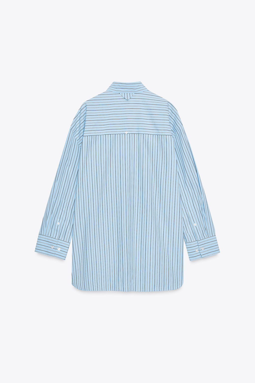 OVERSIZE STRIPED POPLIN SHIRT - Zara фото 21