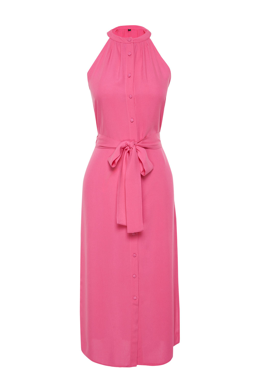 Fusya Kusakl? Hakim Yaka Midi Dokuma Gomlek Elbise TWOSS19XM0112