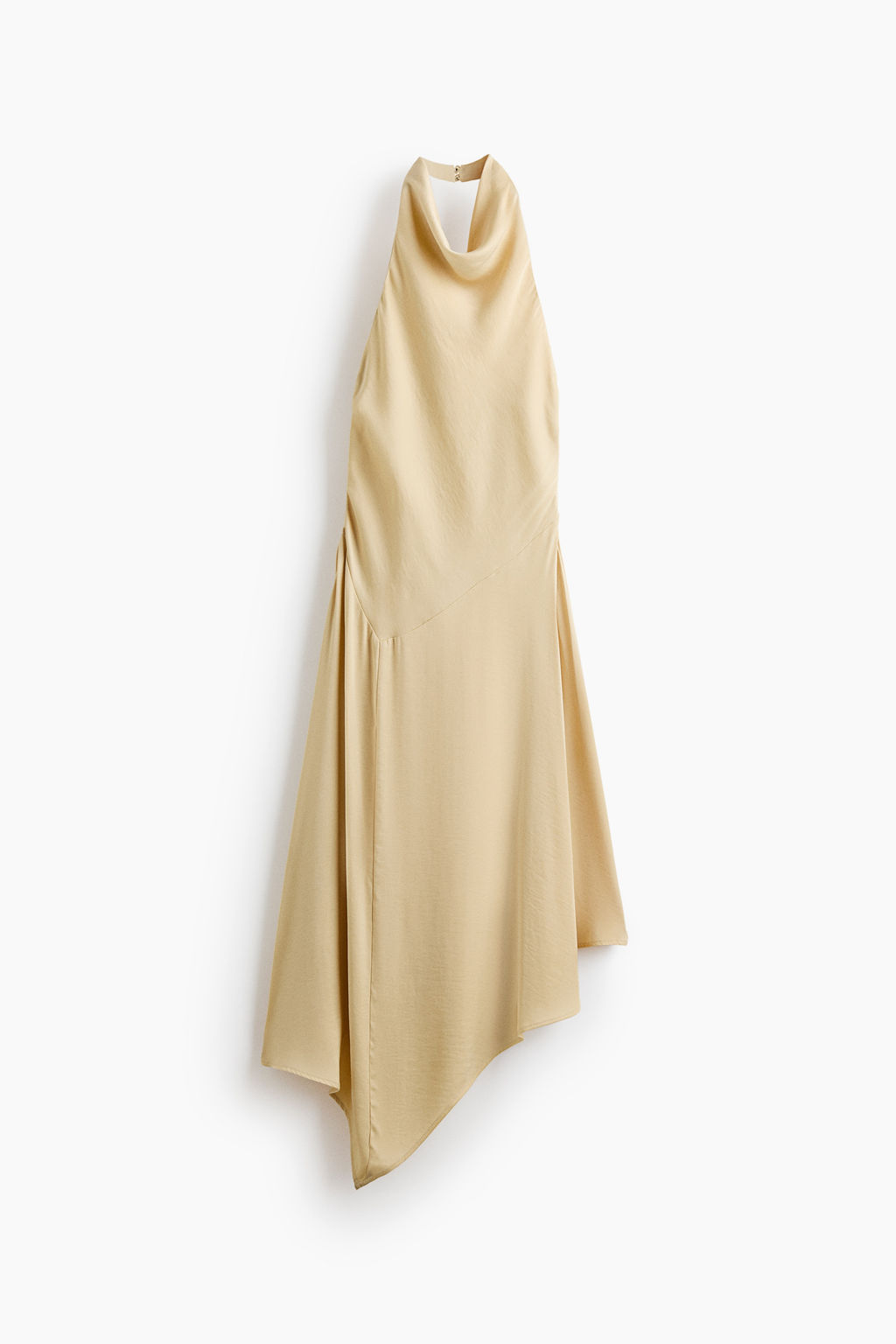 Vestido asim?trico con escote halter