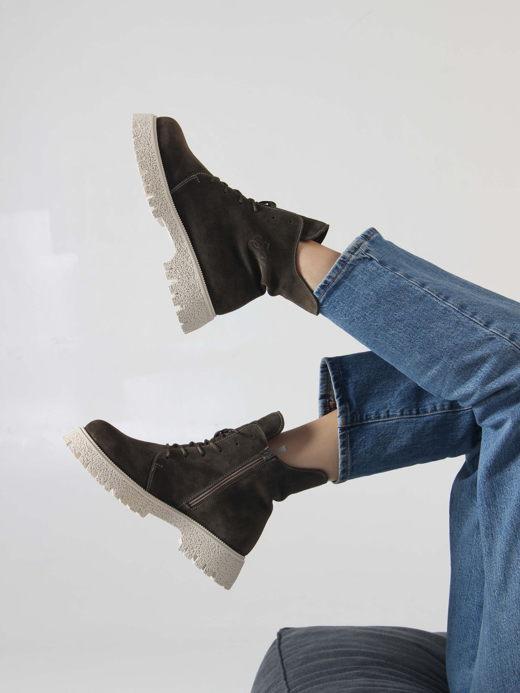 Ботинки EDART 228.V.1541 be. Хаки/шерсть - Ed'art фото 11