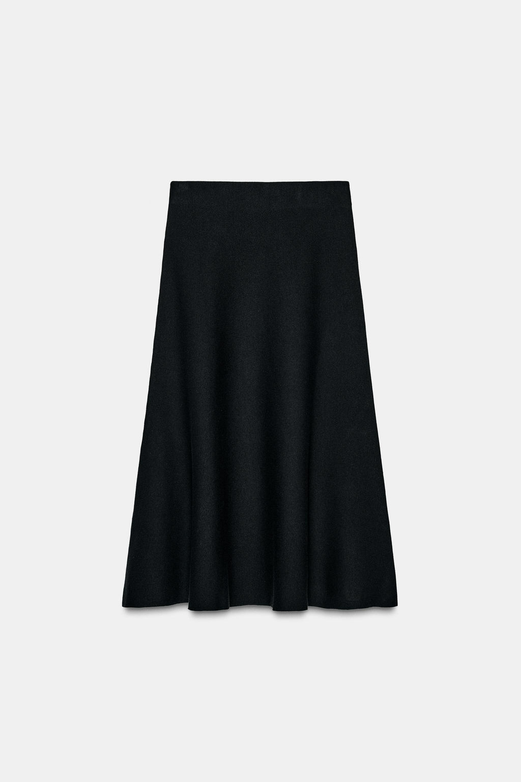 KNIT FLARED MIDI SKIRT - Zara фото 6