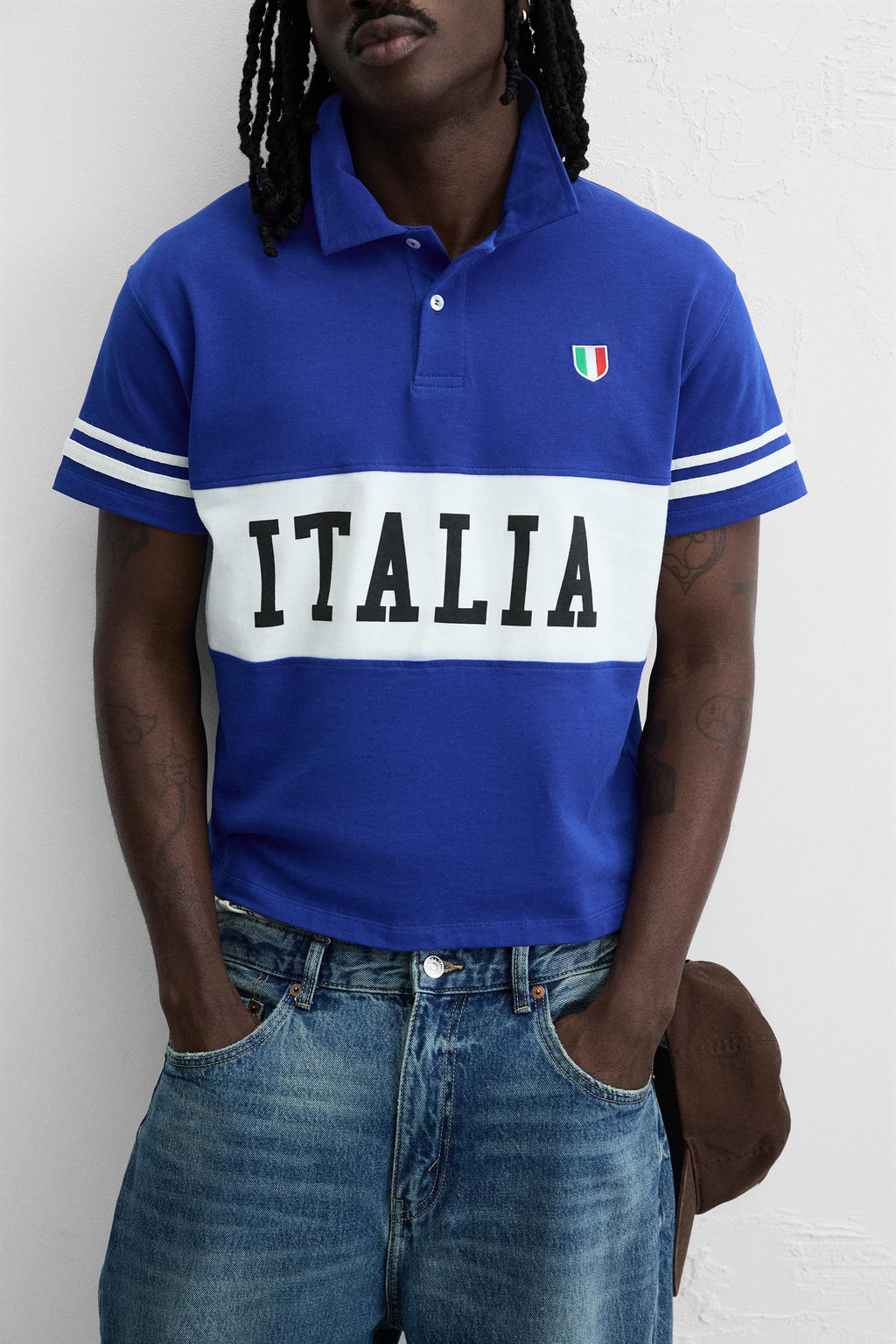 COLOUR BLOCK FLAG POLO SHIRT - Zara фото 6