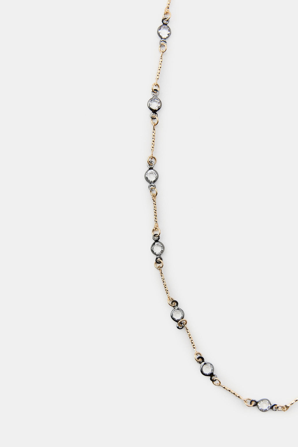METAL AND CRYSTAL NECKLACE - Zara фото 4