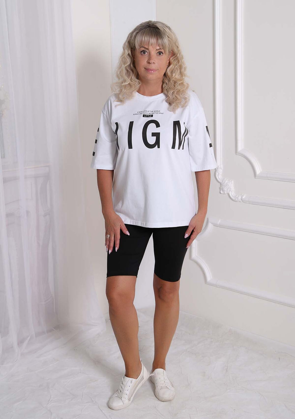 Футболка Энигма белая - Марлен фото 2