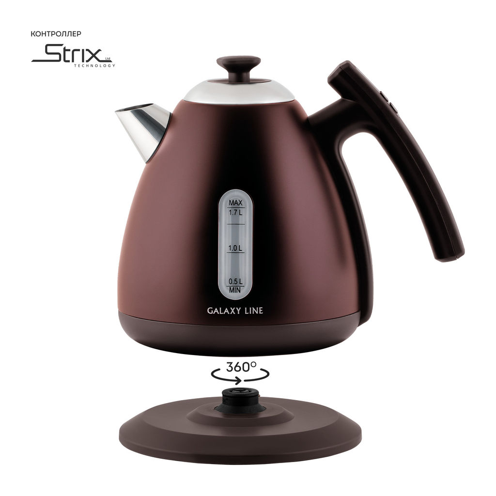 Чайник электрический GALAXY LINE GL0343/шоколад  фото 4