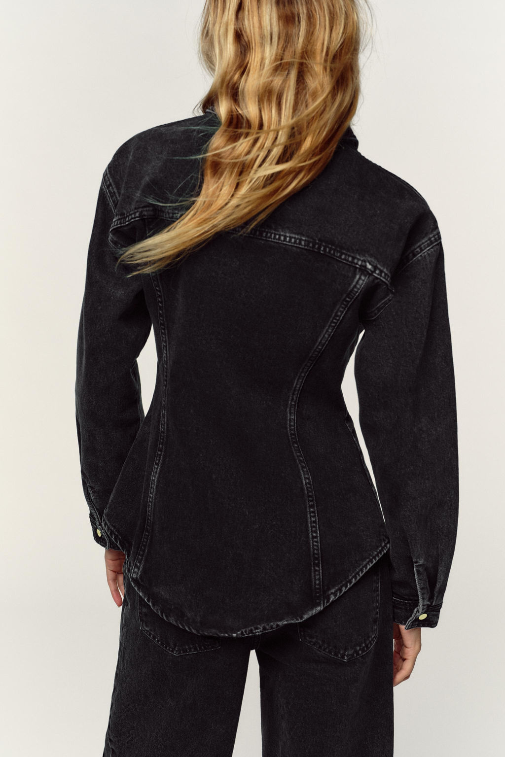 Z1975 FITTED DENIM SHIRT - Zara фото 3