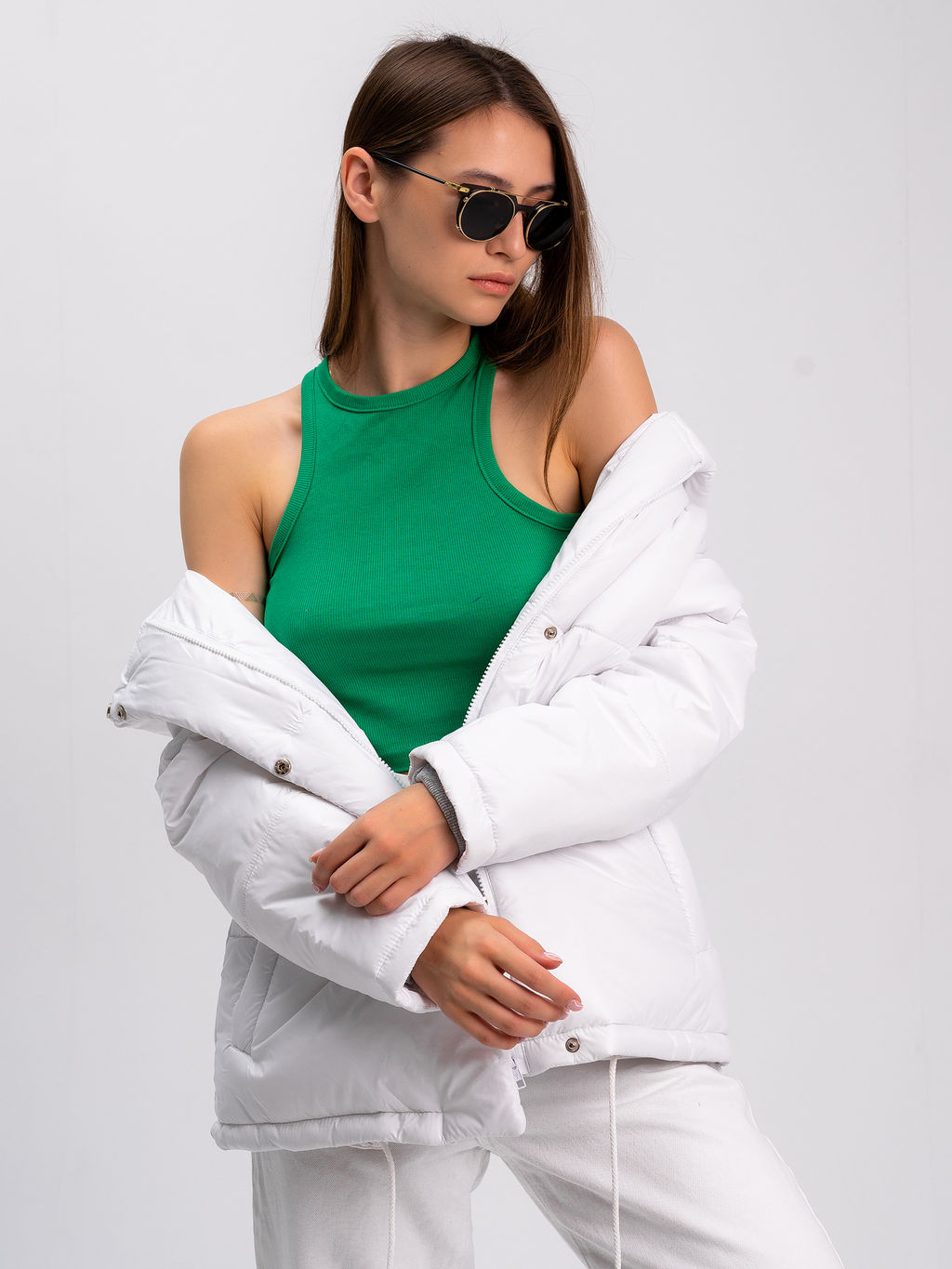 Куртка зимняя "Вита" белый