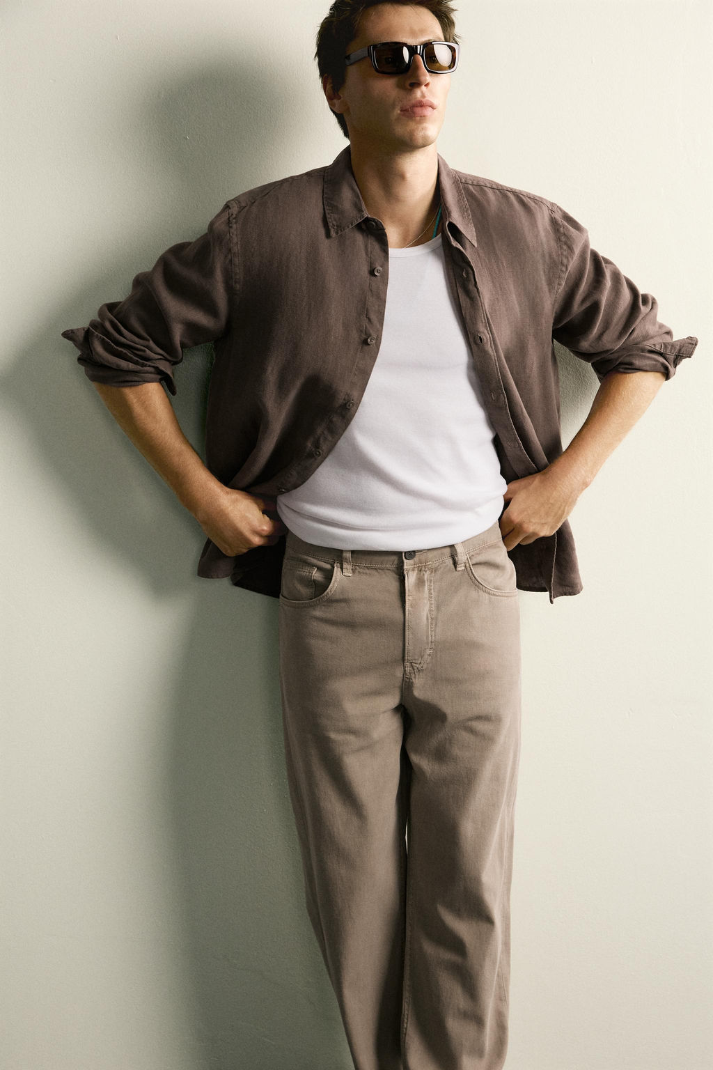 JEANS STRAIGHT FIT / Marr?n claro - Zara фото 6