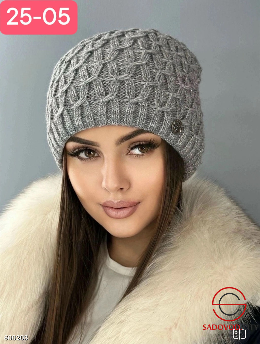 шапка женская из двойного флиса - Bruno фото 4
