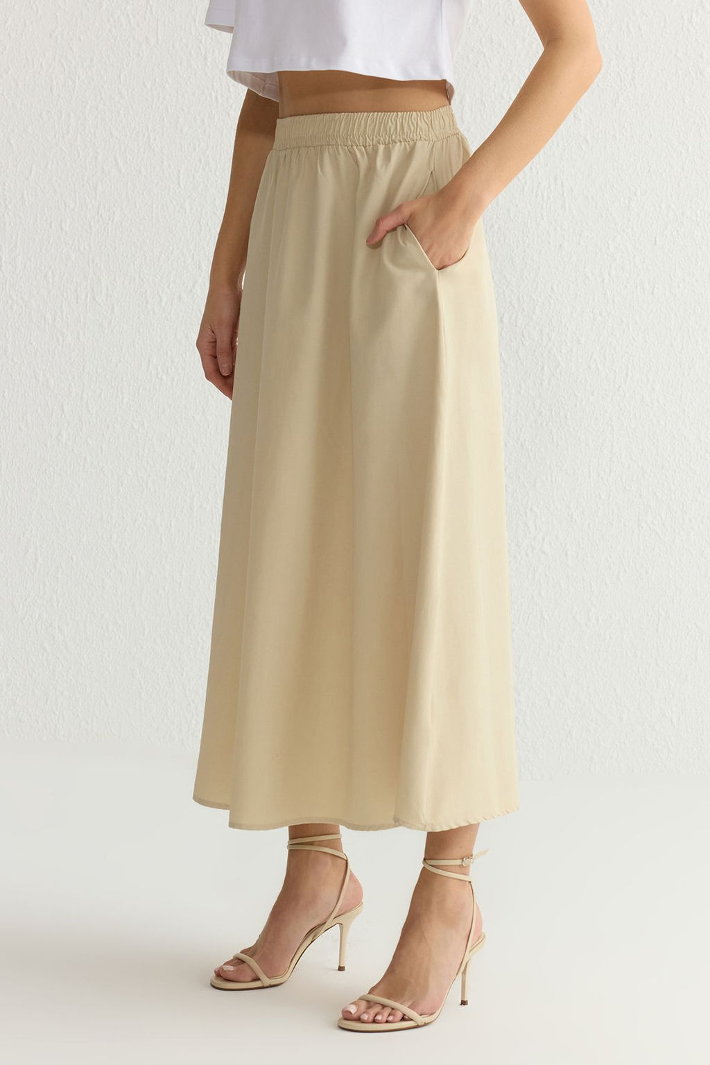 Trendyolmilla Siyah A-line Maxi Boy Etek TEDSS24ET00033  фото 3