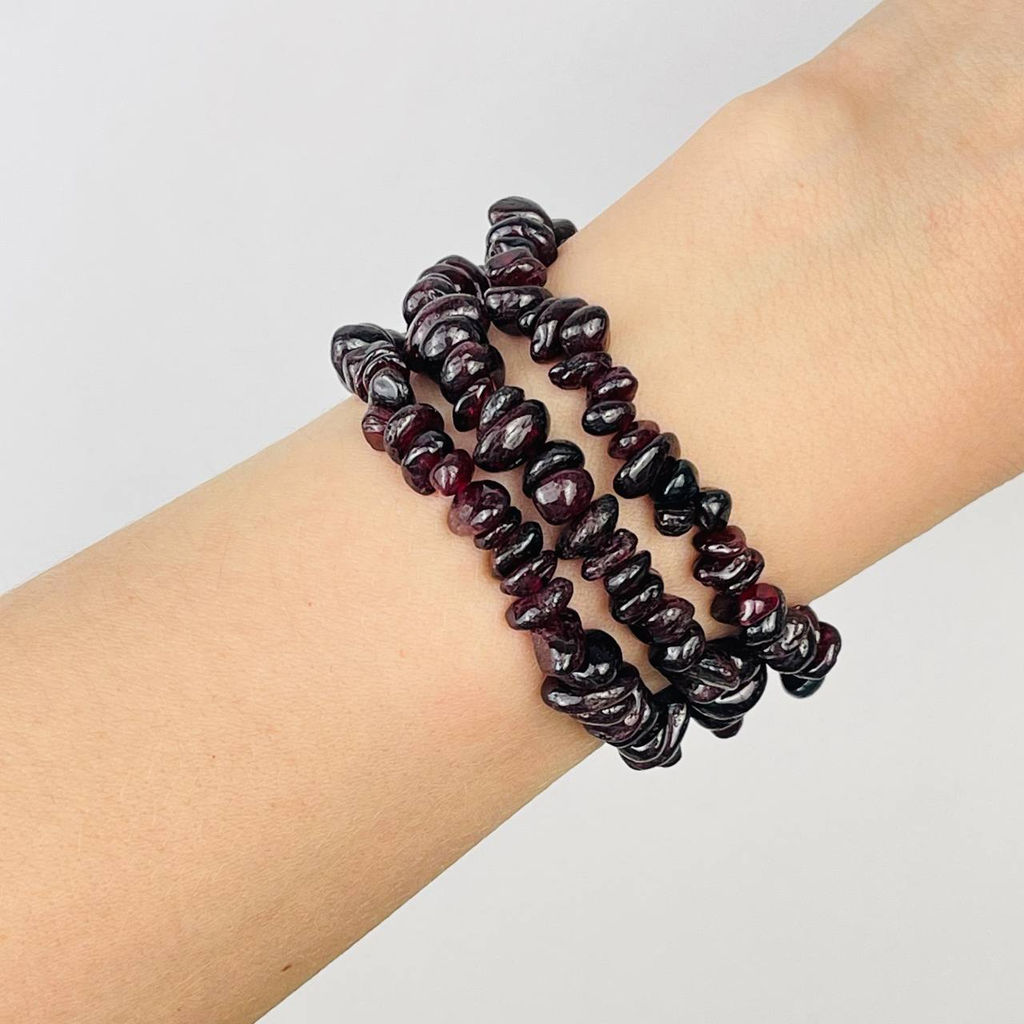 Бусины для украшений из Граната крошка 80 см