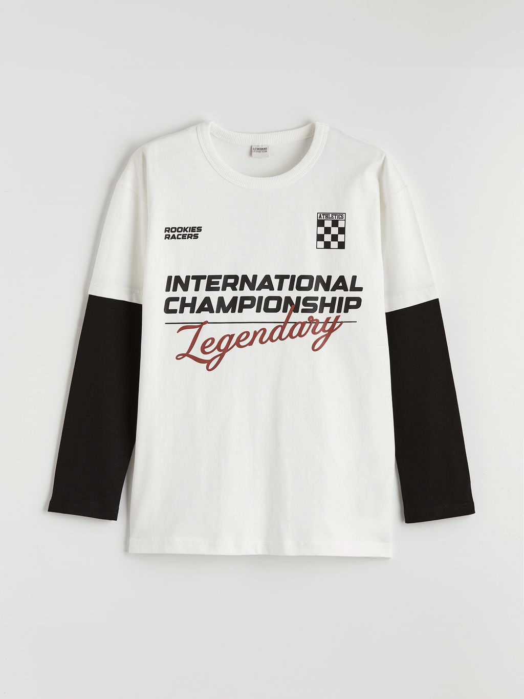 Bisiklet Yaka Bask?l? Erkek ?ocuk Ti??rt