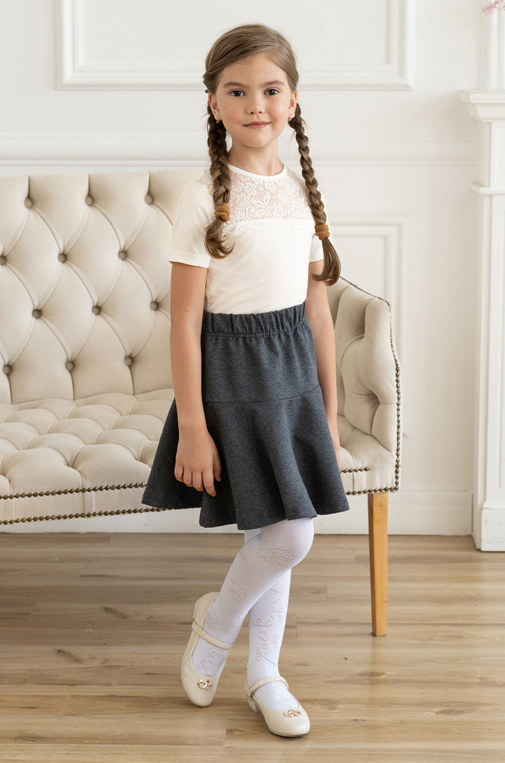 Джемпер детский молочный Д-252 (122-128, 64)