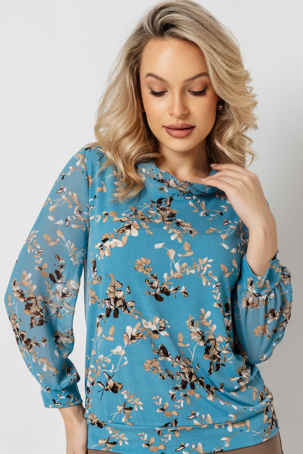 Блузка женская 7101/01/Бирюзовый