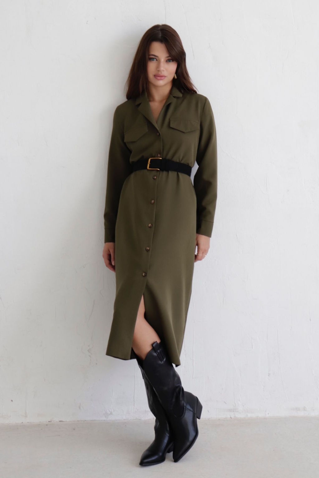 Платье-рубашка с английским воротником - Martichelli фото 119