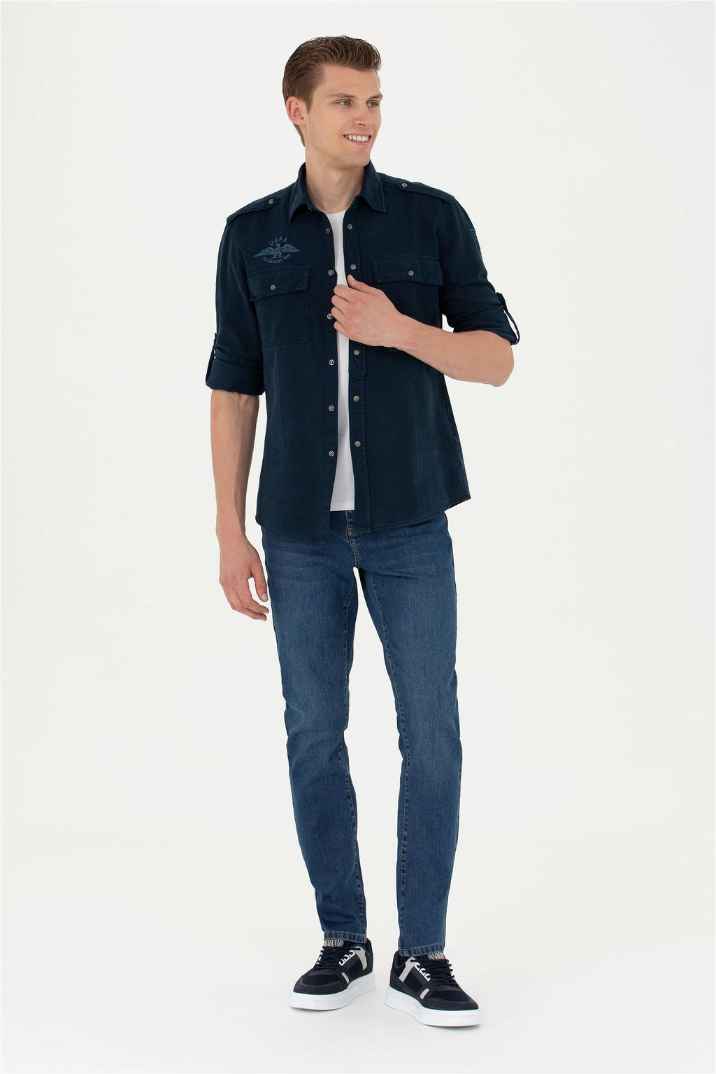 Мужские красные джинсовые брюки - U.s. polo assn фото 10