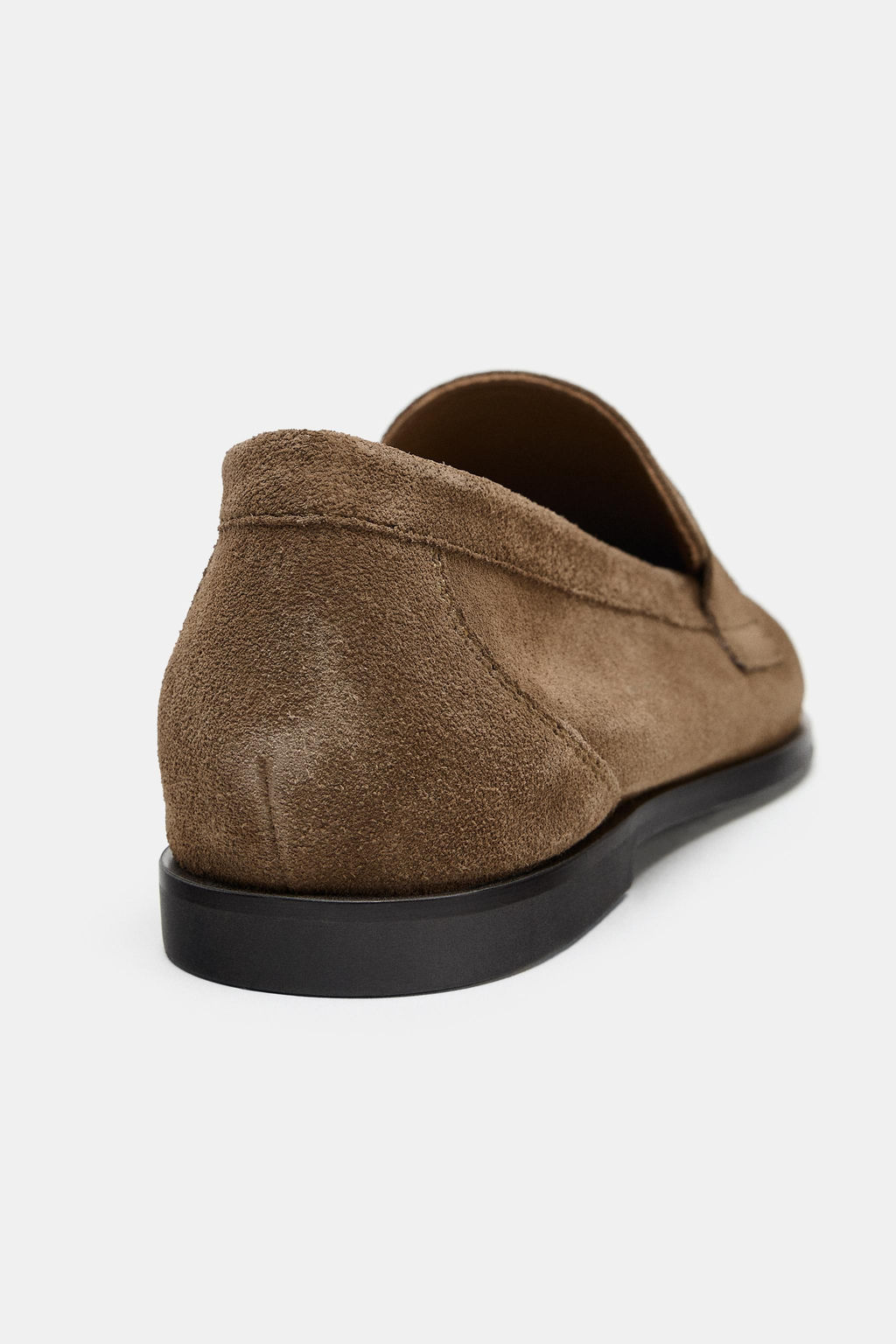 FLAT SPLIT SUEDE LOAFERS - Zara фото 11