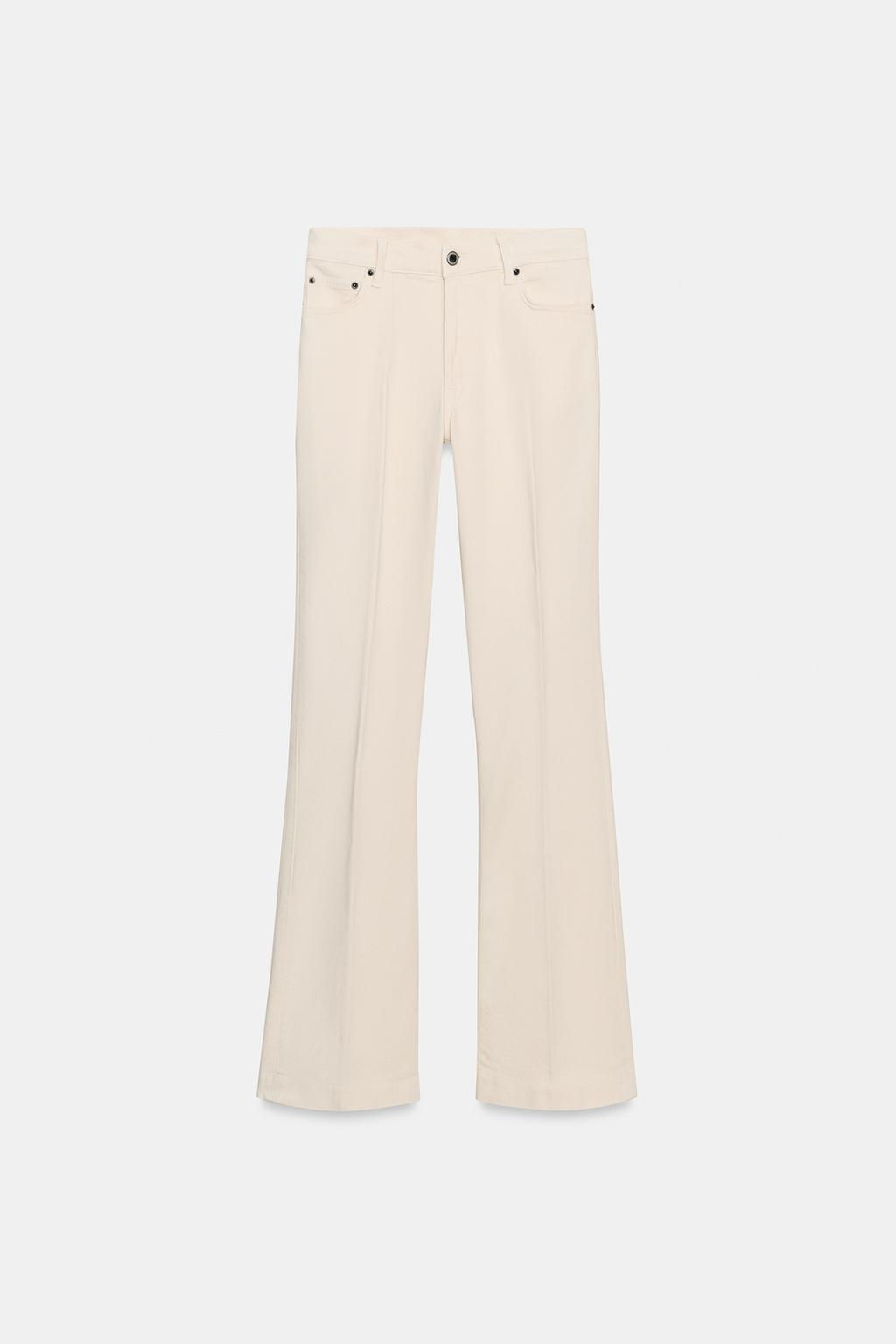 JEANS ZW COLLECTION BOOTCUT TIRO MEDIO / Crudo - Zara фото 15