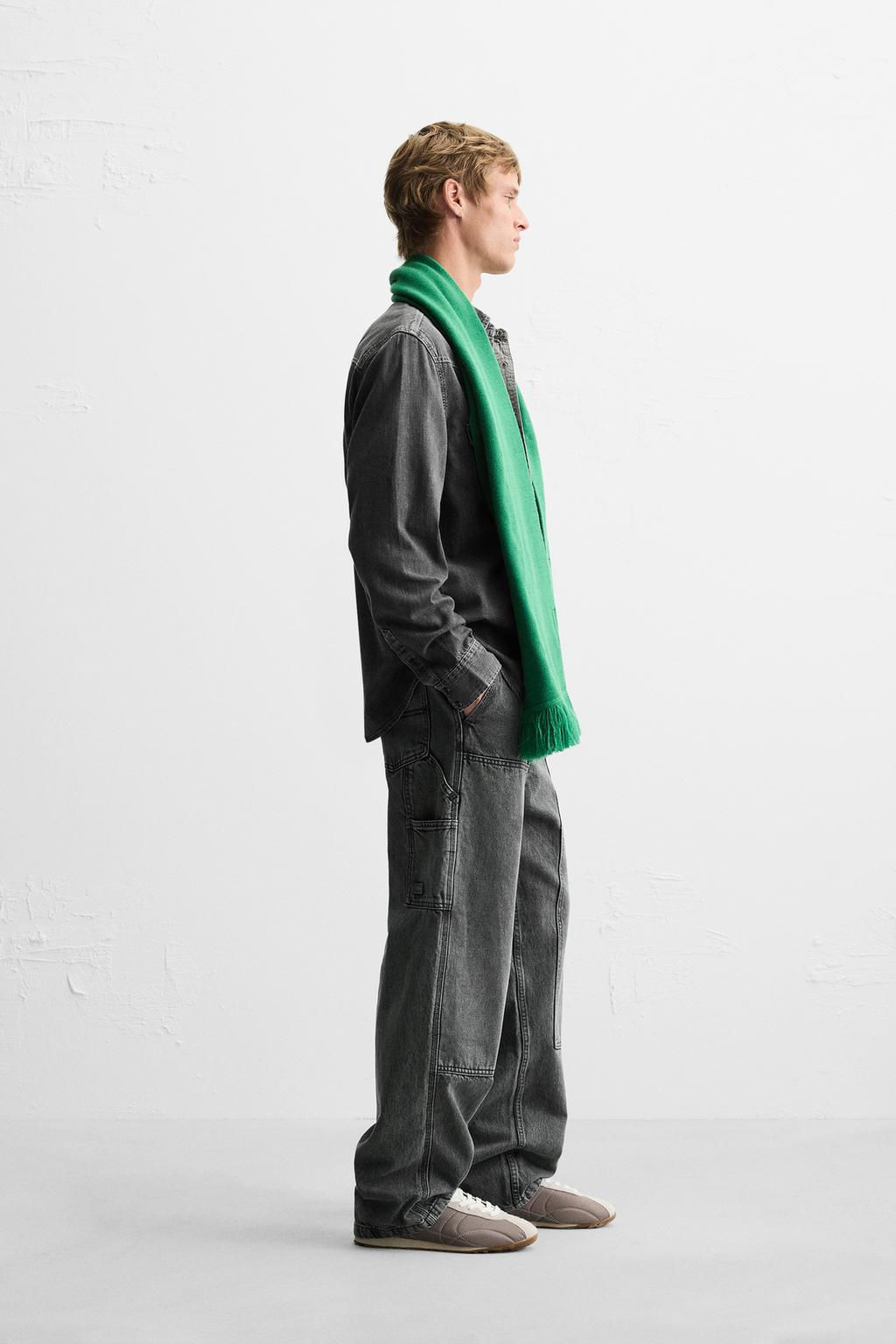 WESTERN DENIM SHIRT WITH POCKETS - Zara фото 31