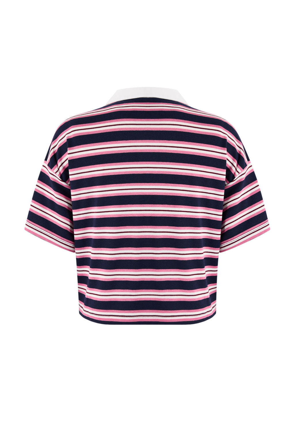 Lacivert Cizgili Regular/Normal Kal?p Polo Yaka Tok Pamuklu Orme T-Shirt TWOSS26TS00032 - Trendyolmilla фото 6