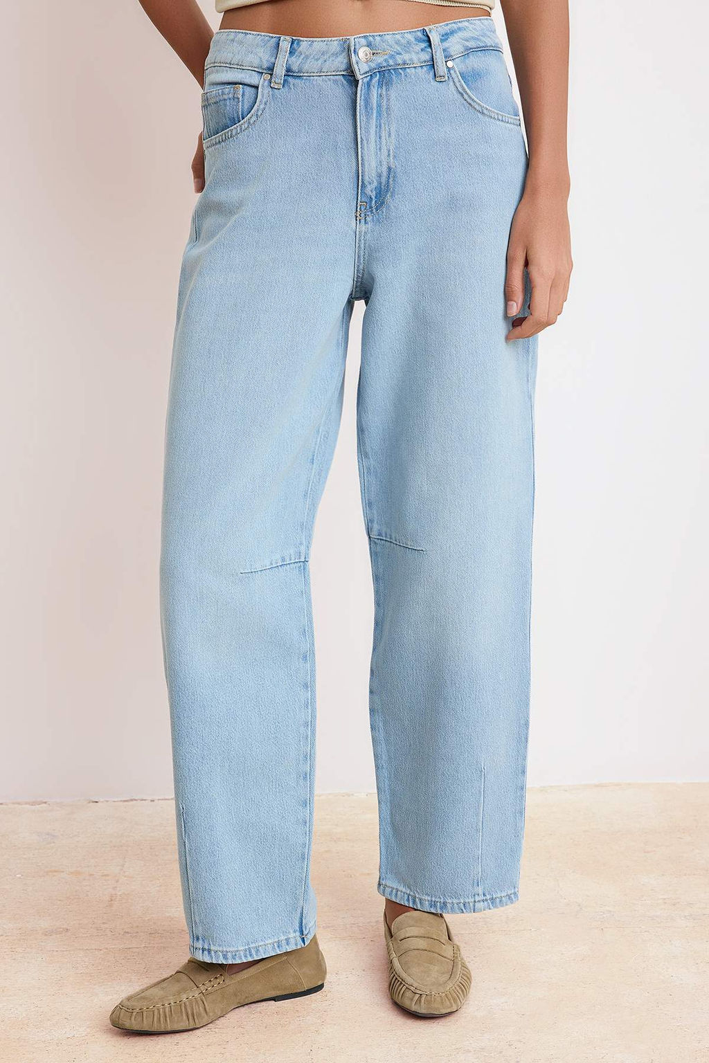Mavi Yuksek Bel Baggy Tencel Kar?s?ml? Jeans TWOSS26JE00197 - Trendyolmilla фото 3