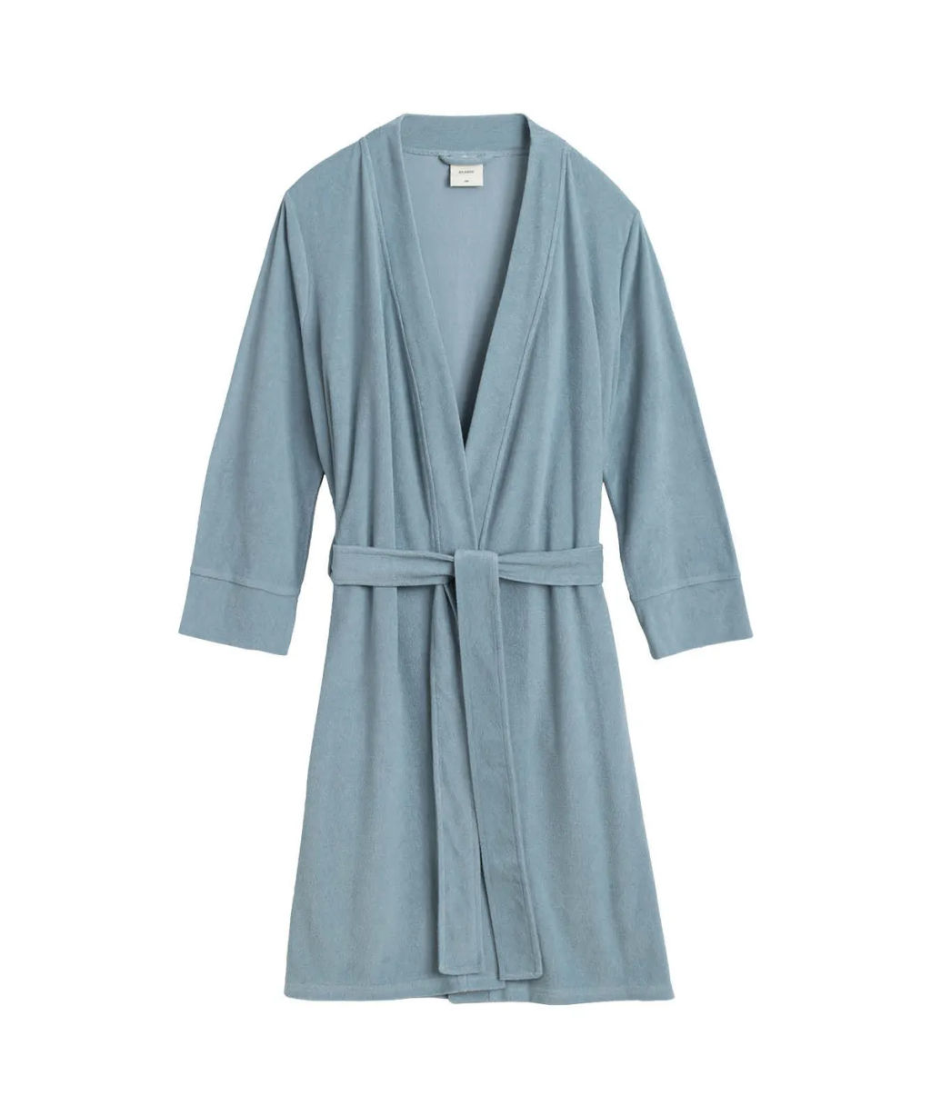 ATLANTIC SZL-002 Халат Towel Terry лазурно-серый