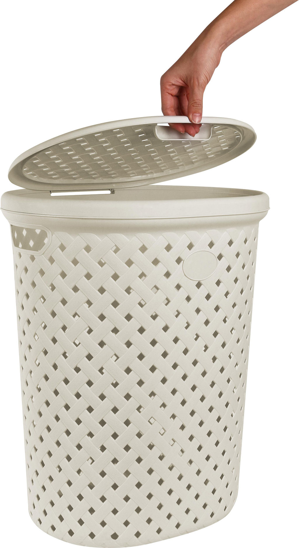 Корзина для белья РОГОЖКА/ PLAST Team 42 л арт. LF4087,РТ4087