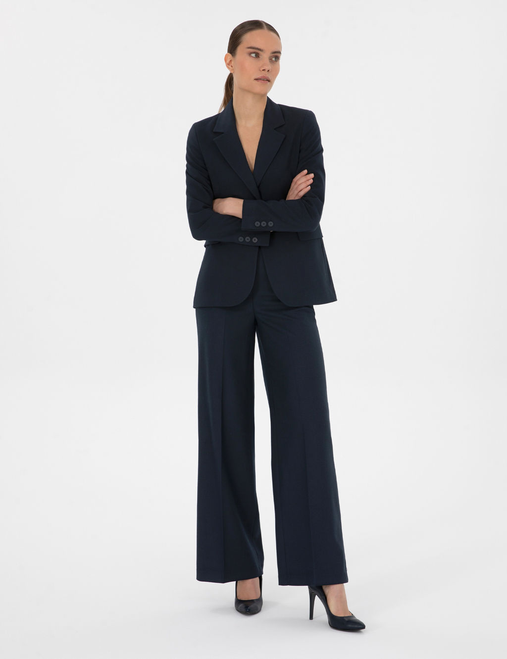Lacivert Slim Fit Ceket