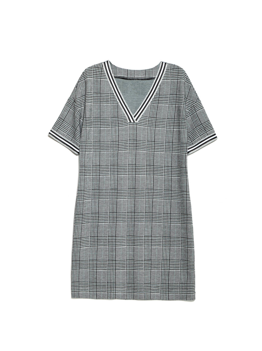 CONTE Ультрамодное платье A-силуэта в клетку LPL 893 grey check grey check