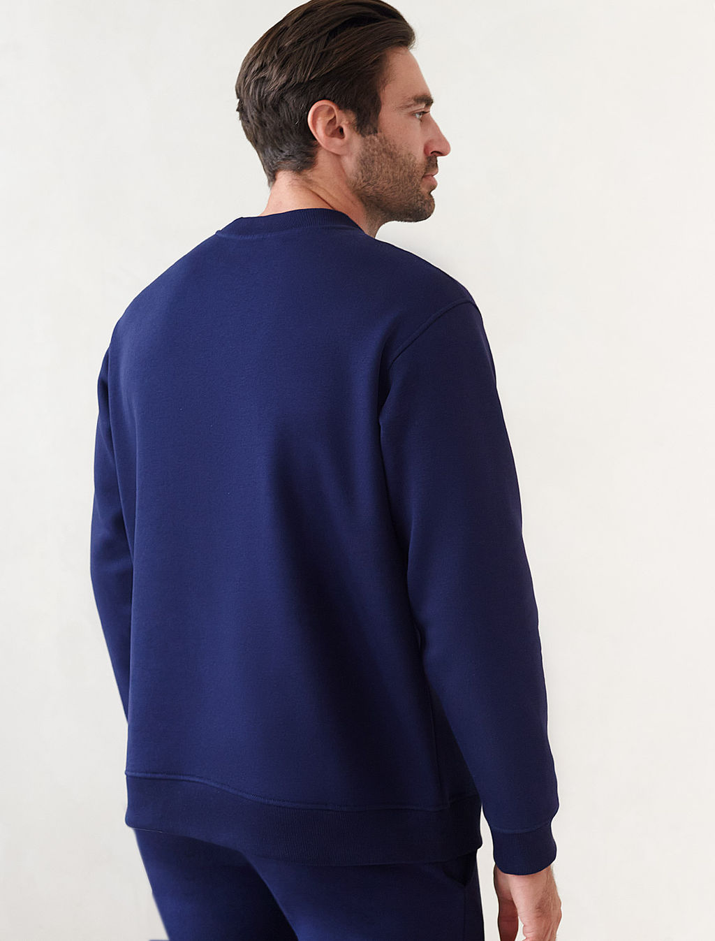 VILATTE/ Свитшот из премиального футера трехнитки с начесом  фото 3