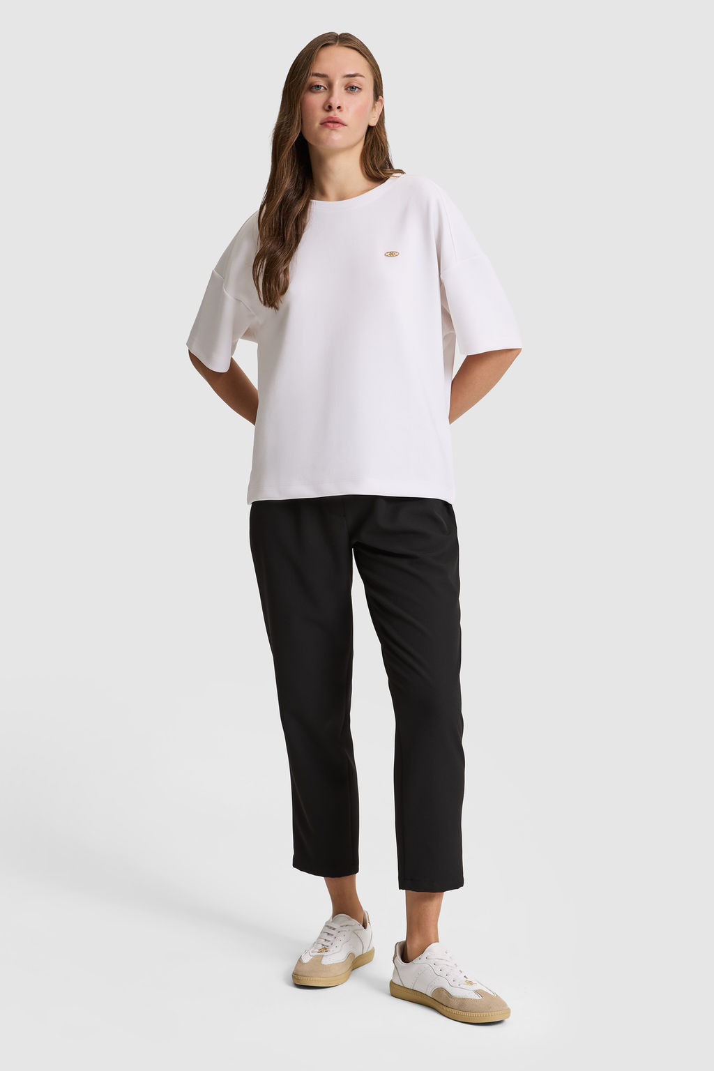 Kad_n Beyaz Bisiklet Yaka Ti__rt - U.s. polo assn фото 4
