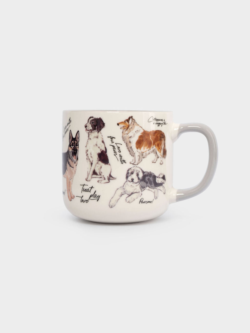 Кружка, 400 мл, фарфор N, бело-серая, Собаки, Pets - Anna lafarg фото 2