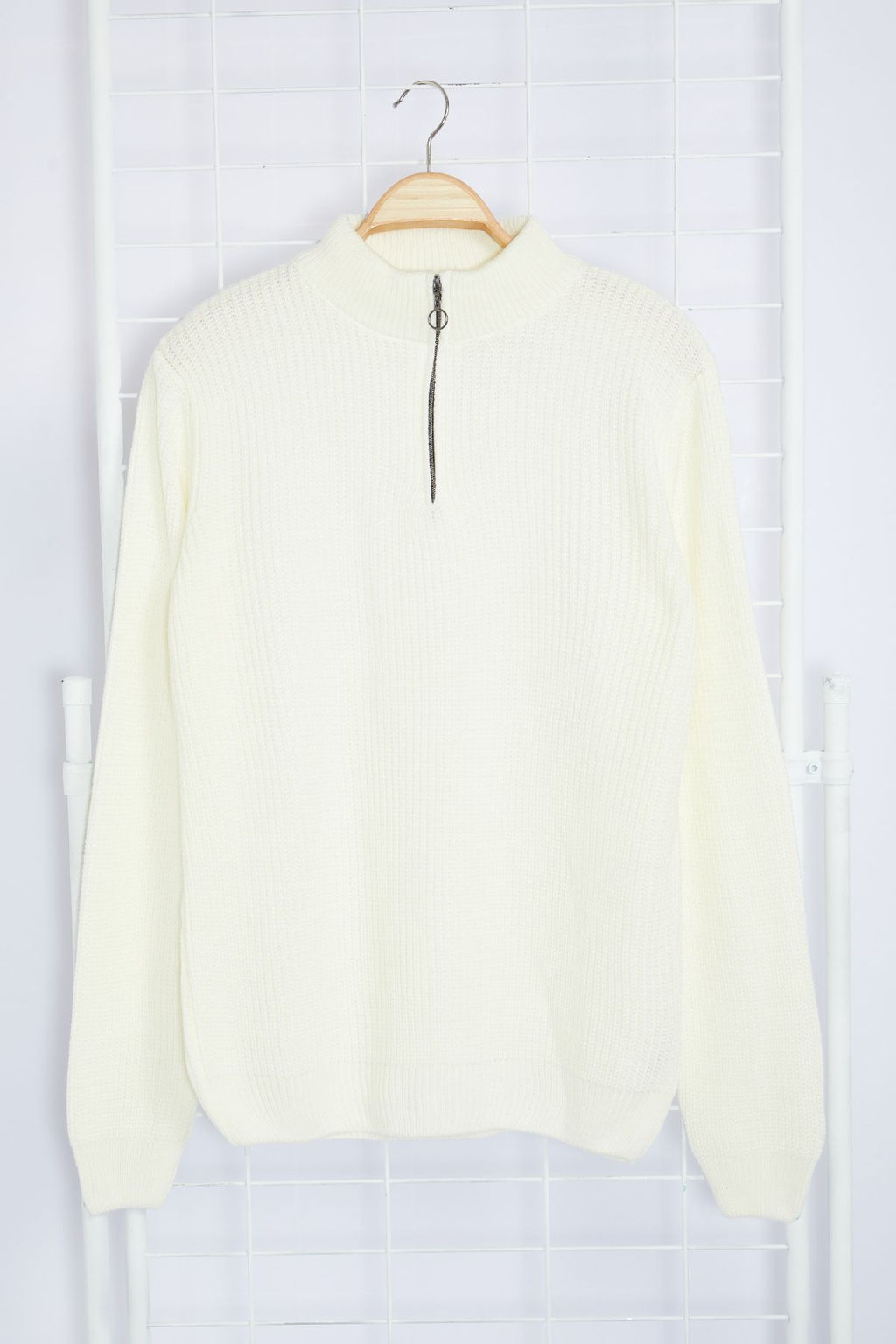 TRENDYOL MAN Indigo Casual Regular Yar?m Bal?kc? Yaka Duz Triko Kazak TMNAW22KZ1908 - Trendyolmilla фото 35