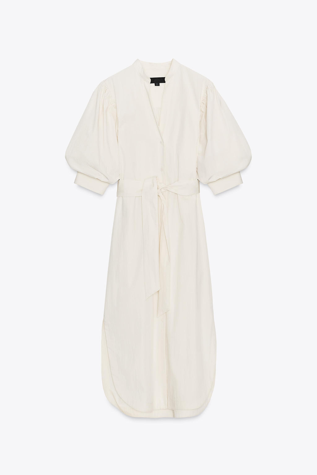 ZW COLLECTION PUFF SLEEVE SHIRT DRESS - Zara фото 6