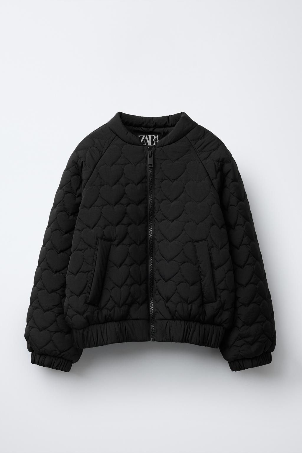 QUILTED BOMBER JACKET WITH HEARTS - Zara фото 4