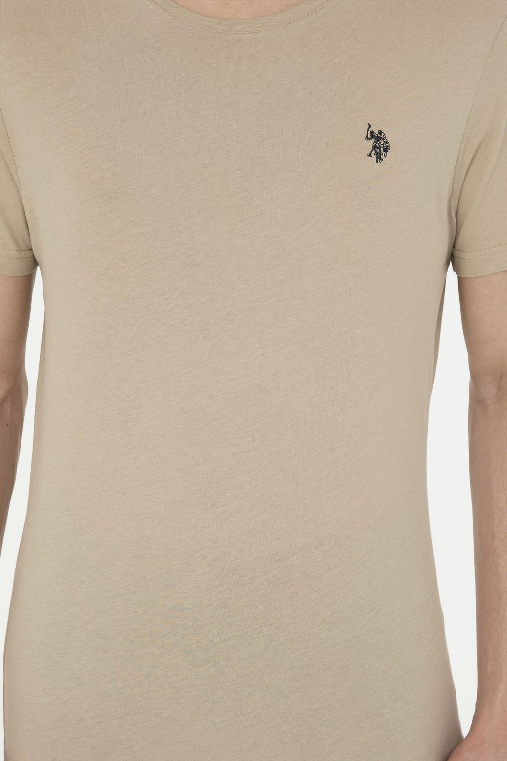 Мужская базовая футболка светло-хаки Неожиданная скидка в корзине - U.s. polo assn фото 6