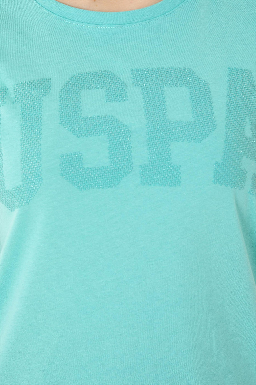 Женская мятная базовая футболка - U.s. polo assn фото 7