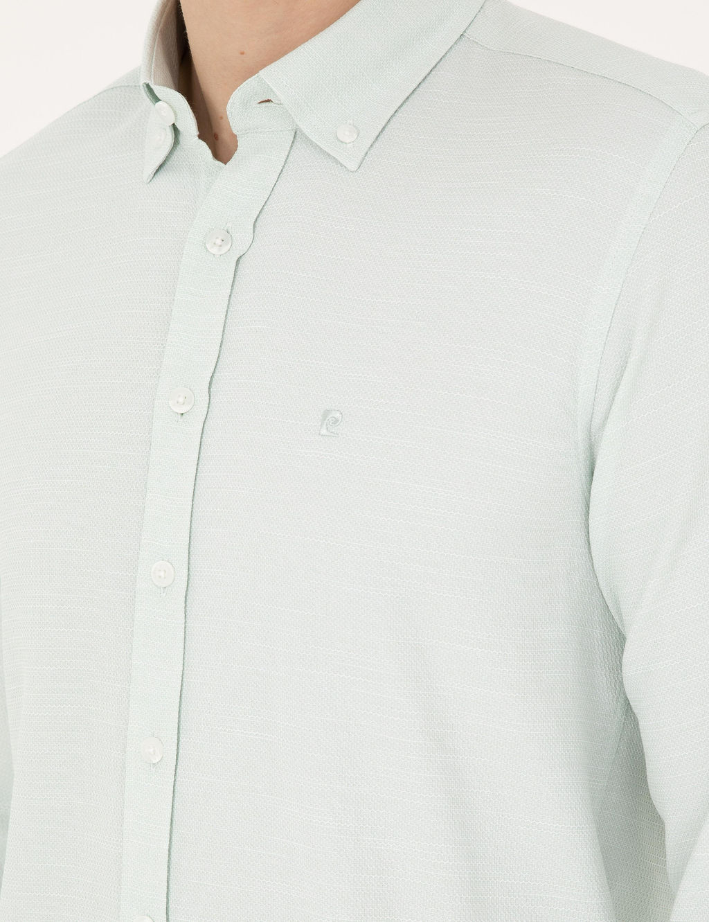 Ye_il Slim Fit Uzun Kollu G_mlek - Pierre cardin фото 7