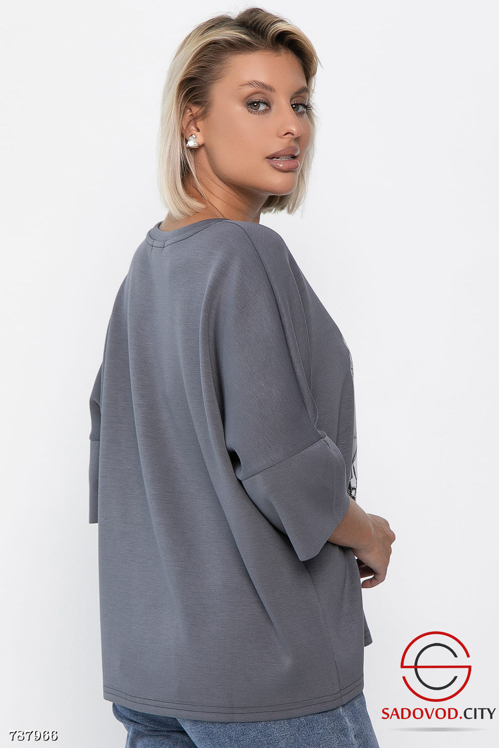 Женская блузка с принтом - Bruno фото 4