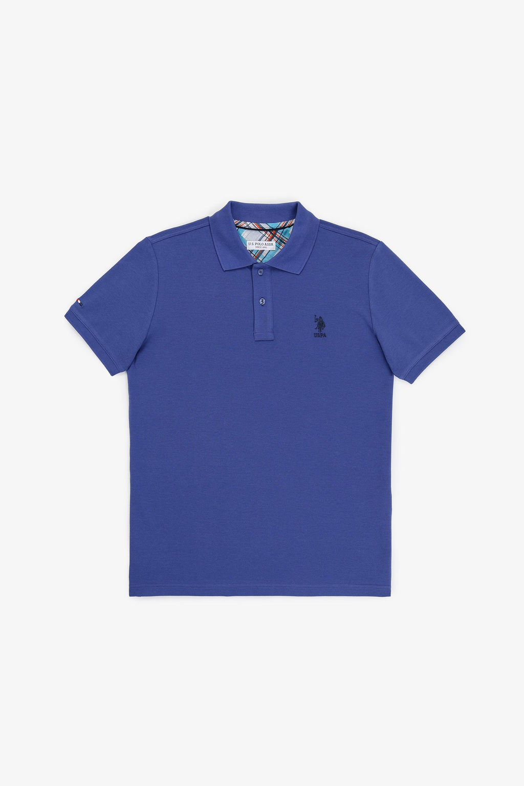 Erkek Slim Fit Polo Yaka Mavi Basic Ti__rt - U.s. polo assn фото 6