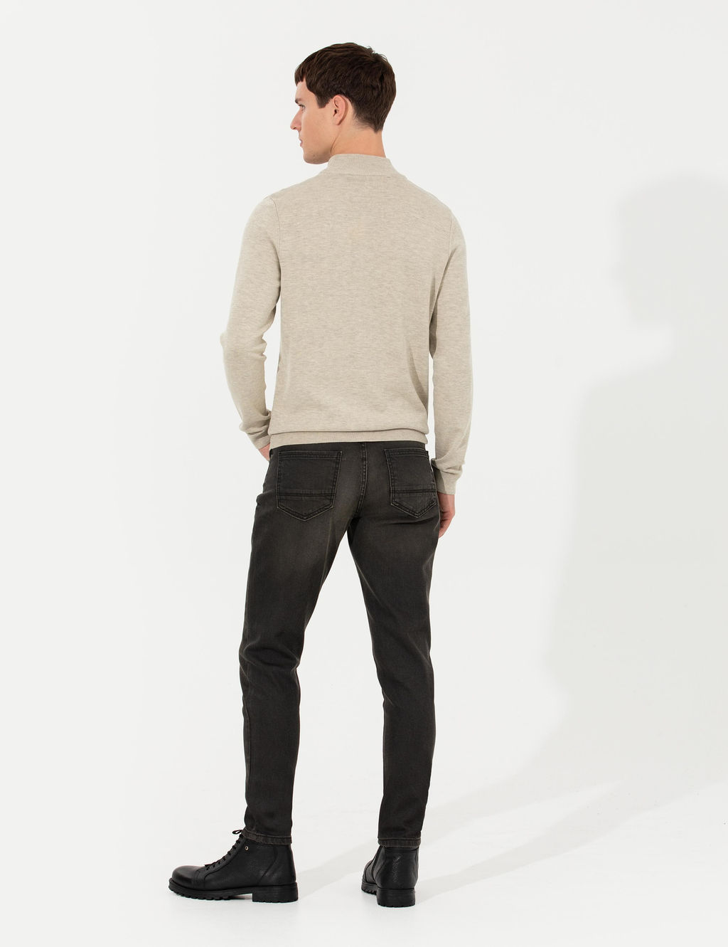 Antrasit Slim Fit Jean Pantolon - Pierre cardin фото 4