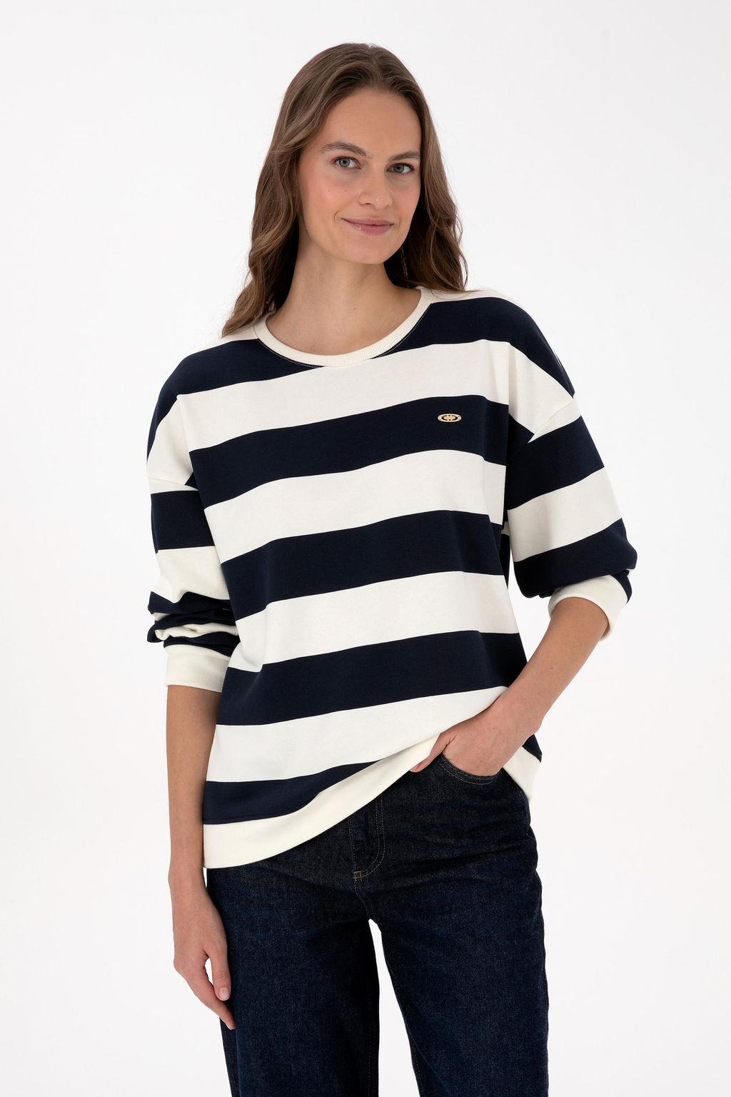 Kad_n Lacivert Sweatshirt